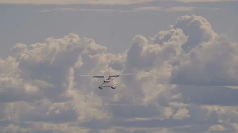 The Float Plane Takes Off In Airport. Stock Footage 59506625