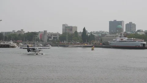 Float Plane Taxis Stock Footage 93808614