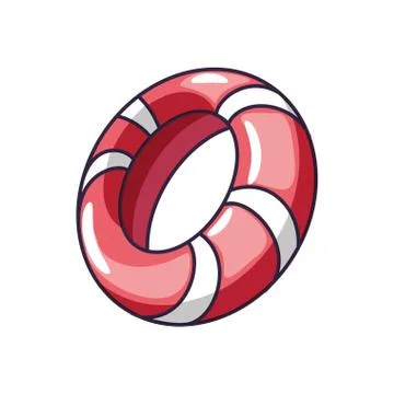 Float protection summer accessory icon Stock Illustration