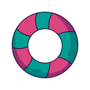 Float protection summer accessory icon 库存插图