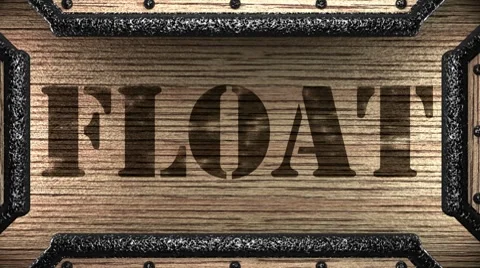 Float on wooden stamp Видео 8766675