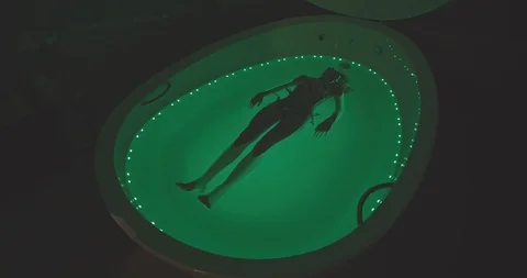Floatation Tank Experience Spa Wellness 스톡 동영상 108182644