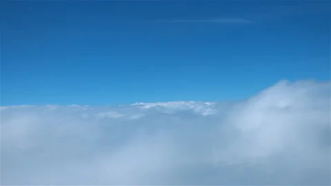 Floating above the clouds Stock Footage 204880424