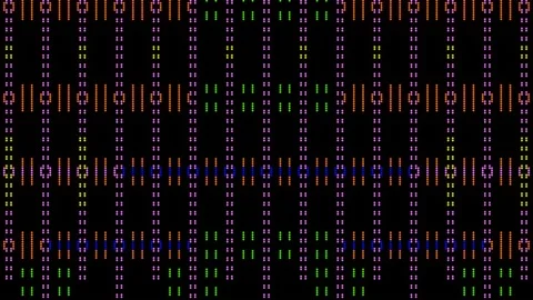 Floating Abstract Mosaic of Pixels Stock Footage 170878141