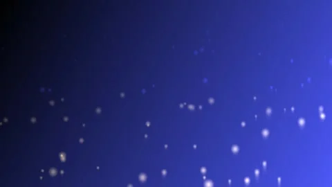 Floating abstract particles in deep blue gradient space with subtle light f.. Stock Footage 340045423