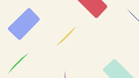 Floating Abstract Shapes Stock Footage 335624498