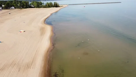 Floating Along the Beach Stock Footage 159451660