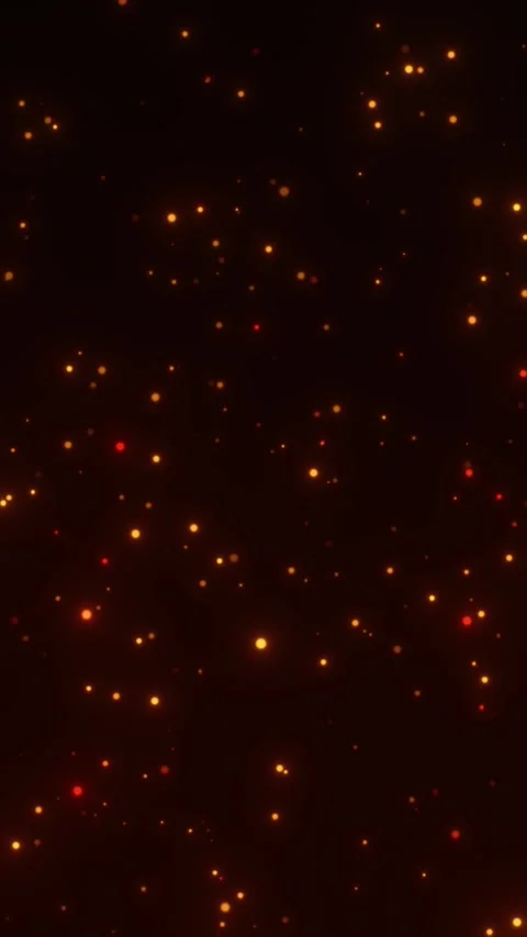 Floating Amber Dust Stock Footage 311312555