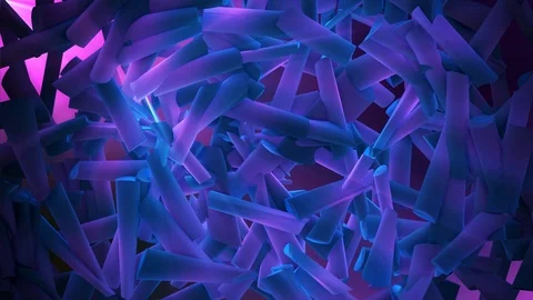 Floating and Moving Abstract Geometric Animation Background Stock-Footage 91384575