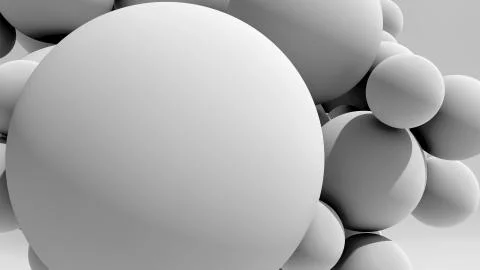 Floating Balls Background Stock Illustration