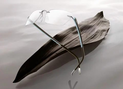 Floating banana leaf Stock Photos