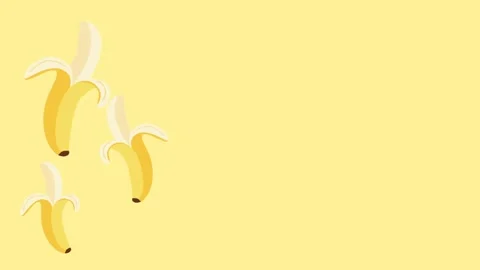Floating Bananas in Air Stock Footage 335631317