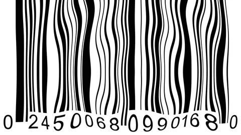 FLOATING BARCODE Video stock 153319178
