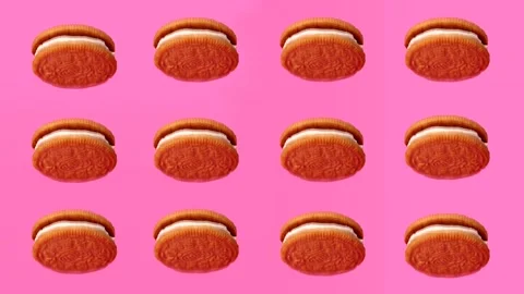 Floating Biscuits 動画素材 130251416