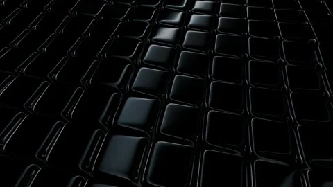Floating Black Cubes, Exclusive, Reflection, Background Stock Footage 270412366