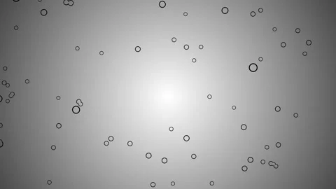 Floating Black Rings Animation on Grayscale Gradient Background Loop Stock Footage 315283676