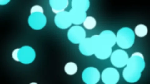 Floating blue bokeh light animation moving slowly Stock Footage 317697919
