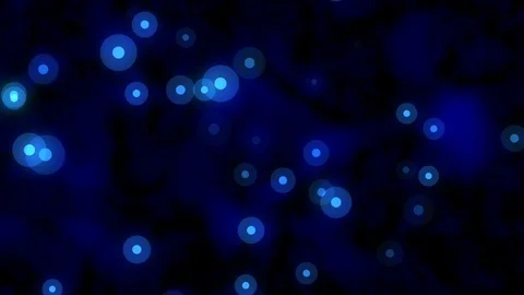 Floating Blue Concentric Glow Dots Abstract Motion Background Loop 1 Stockbeeldmateriaal 101696442