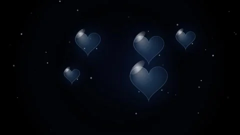 Floating Blue Glowing Particles in Dark Atmospheric Background Video stock 346017996