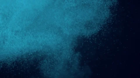 Floating Blue Particles Background - Real Footage Stockbeeldmateriaal 111862991