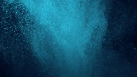 Floating Blue Particles Background - Real Footage Stockbeeldmateriaal 111863080