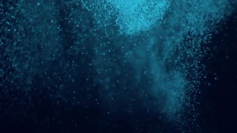 Floating Blue Particles Background - Real Footage Stock Footage 111863226