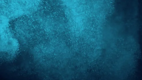Floating Blue Particles Background - Real Footage Stockbeeldmateriaal 111863307
