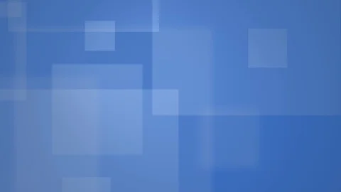 Floating blue squares with depth of field bokeh Stock Footage 76241454