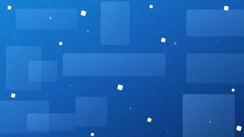 Floating blue translucent rectangles and particles design for corporate pre.. Vídeos de archivo 347625807