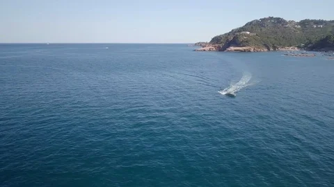 Floating boat. Mediterranean. Stock Footage 129597872