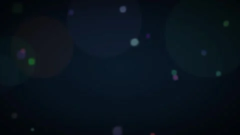 Floating Bokeh Particle Loop - Colorful Dark Ambient Motion Backdrop 库存影片 341568100