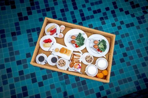 Floating Breakfast Stock Photos