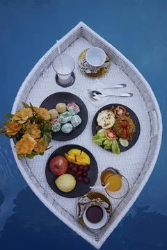 Floating breakfast Stock Photos