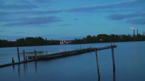 Floating bridge Stock Footage 373207