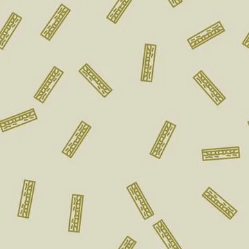 Floating bridge line vector seamless pattern Stock Illustration