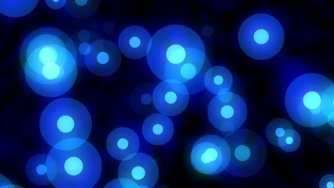 Floating Bright Blue Glow Dots Abstract Motion Background Loop 1 Video stock 100991808