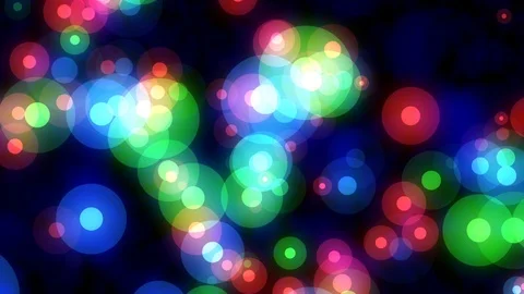 Floating Bright Colorful Glow Dots Abstract Motion Background Loop 1 Stock Footage 100995701