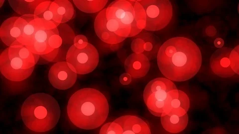 Floating Bright Red Glow Dots Abstract Motion Background Loop 1 Stock Footage 100993497