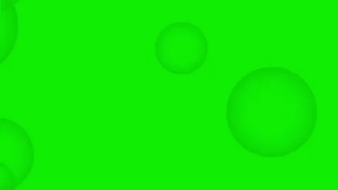 Floating Bubble Animation Green Screen Background Effect Video Stock Footage 322161474