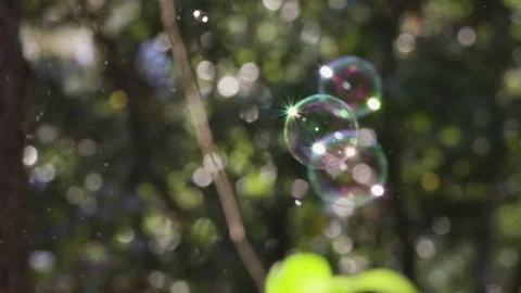 Floating Bubble that pops Video stock 82152928