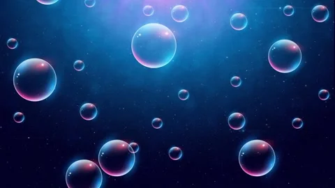 Floating Bubbles Background Stock Footage 310737866