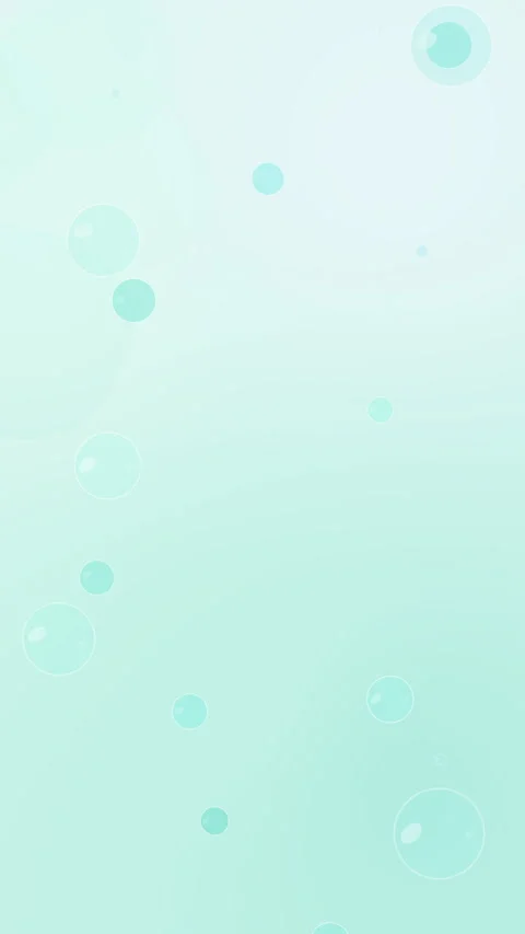 Floating bubbles motion graphic loop in soft mint green texture background Stock Footage 346737667