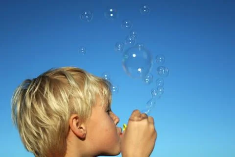 Floating bubbles Stock Photos