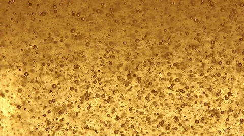 Floating bubbles rise up. Foaming liquid. Stock Footage 68326110