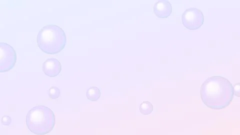 Floating bubbles in soft pastel background Stock-Illustration