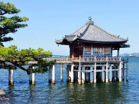 Floating Buddhist temple Stock Photos