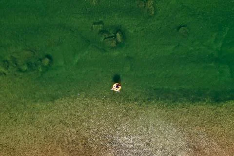 Floating on Buffalo River Foto stock