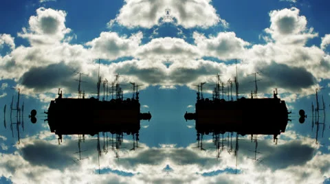 Floating buildings Video stock 25969012