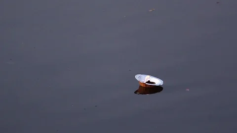 Floating burning lamp Stock Footage 125326359