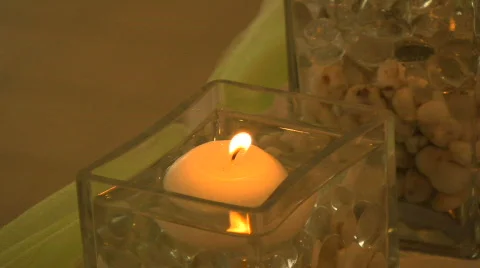 Floating candle Stock Footage 852251